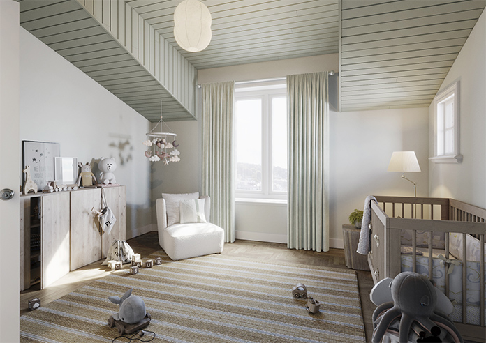 Laura Ashley Whinfell, Duck Egg - Made to Measure Curtains - Image 7
